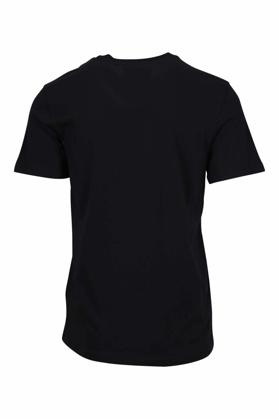 T-shirt noir surdimensionné en coton biologique avec maxilogue noir classique - 667113752051 1 scaled
