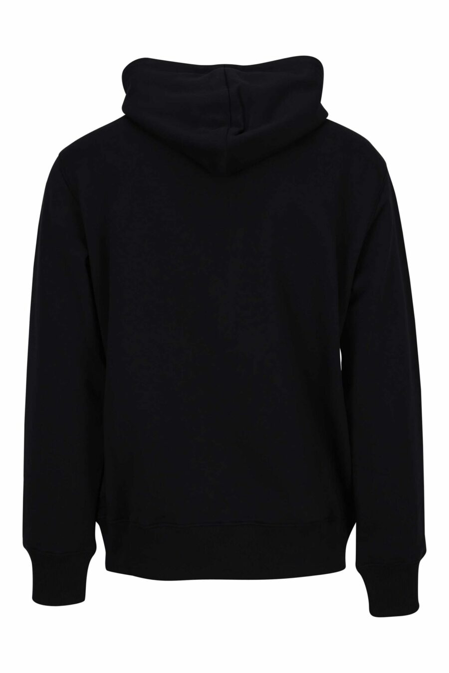 Black sweatshirt with hood and maxilogo bear drawing - 667113768724 1 scaled