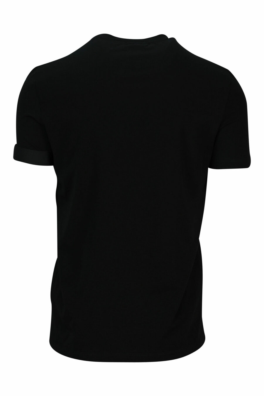 Tee-shirt noir avec petit logo - 8032674767431 2 scaled