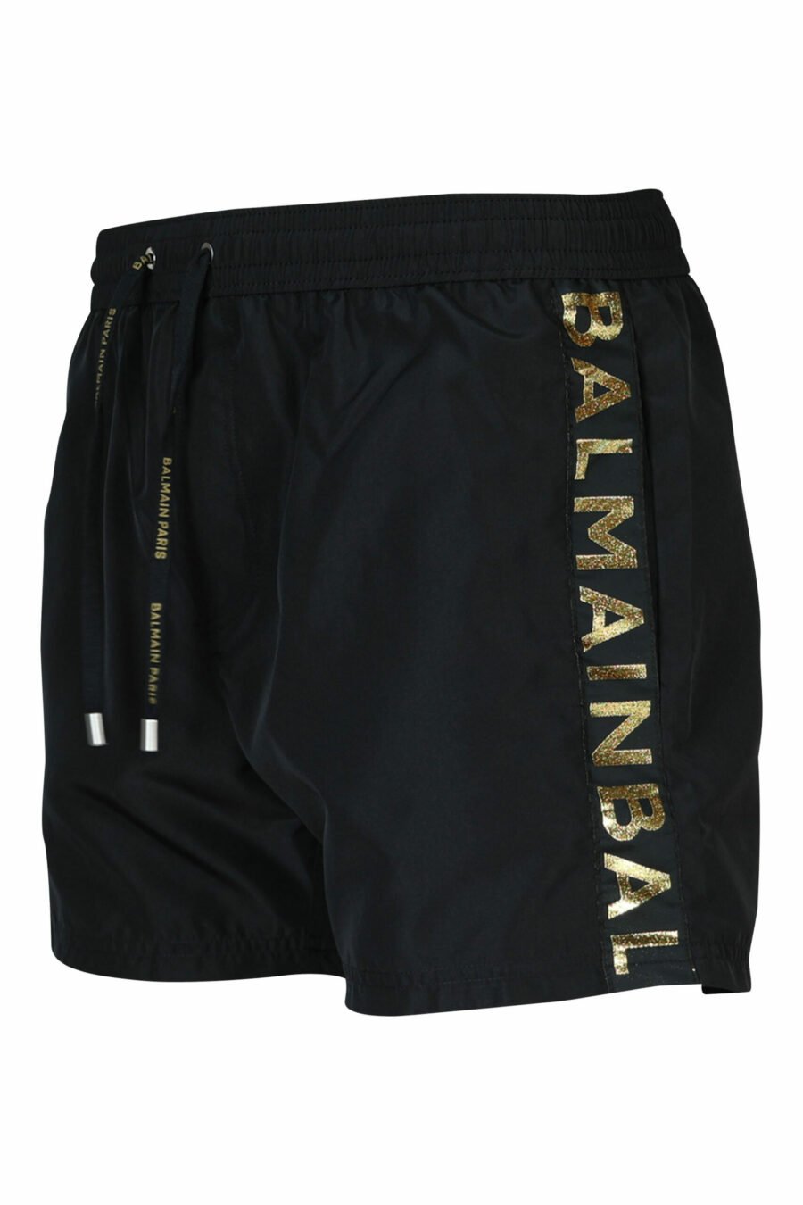 Black swimming costume with gold side band logo - 8032674796295 1 scaled