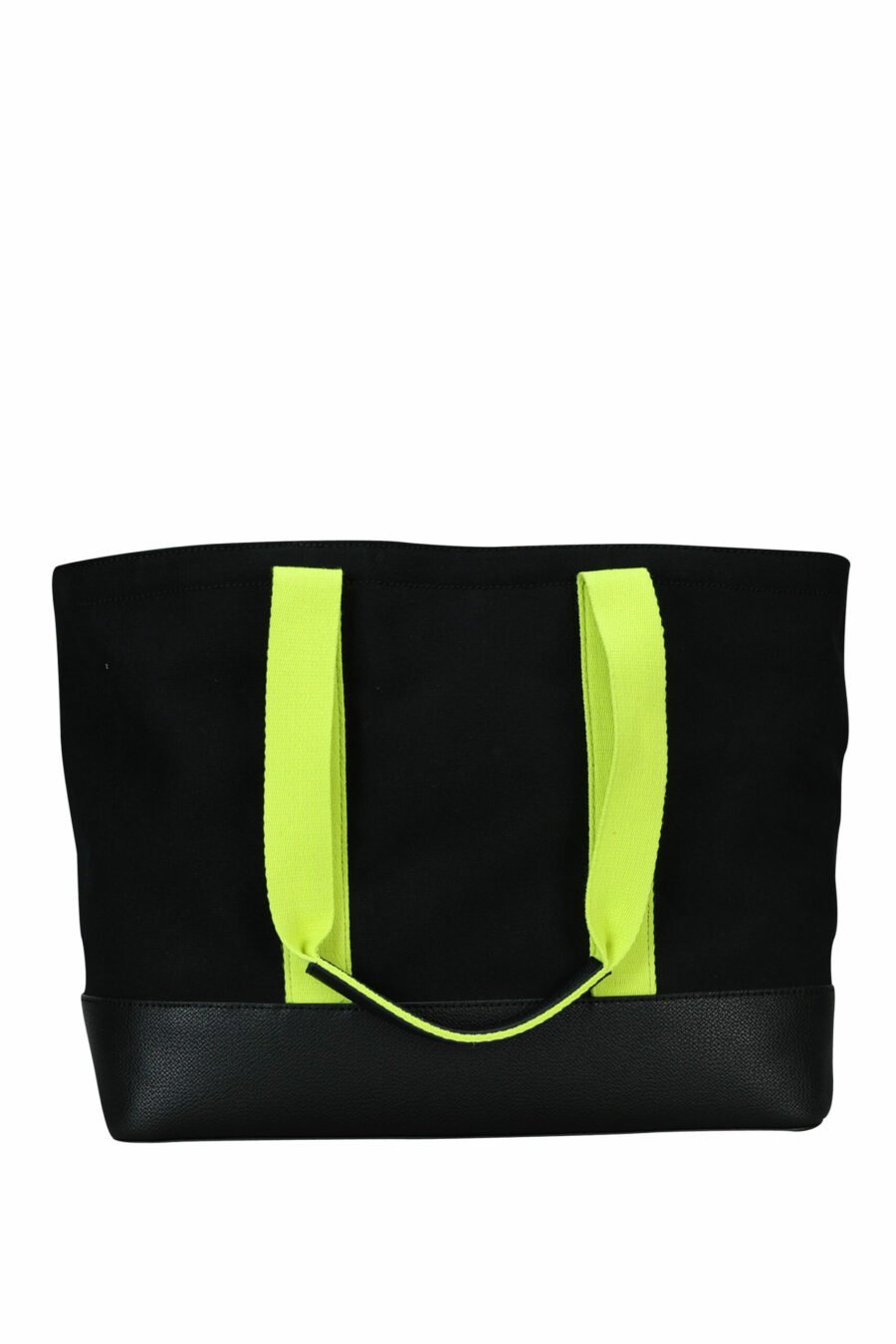 Tote bag negra con maxilogo verde lima - 8050537398479 2 scaled