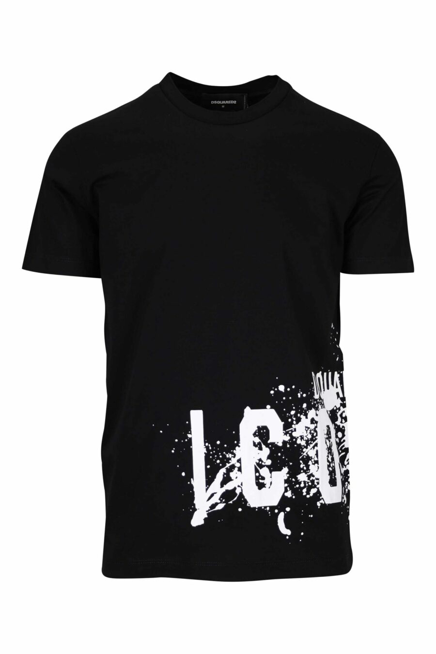 T-shirt noir avec maxilogo "icon splash" en dessous - 8054148293758 scaled