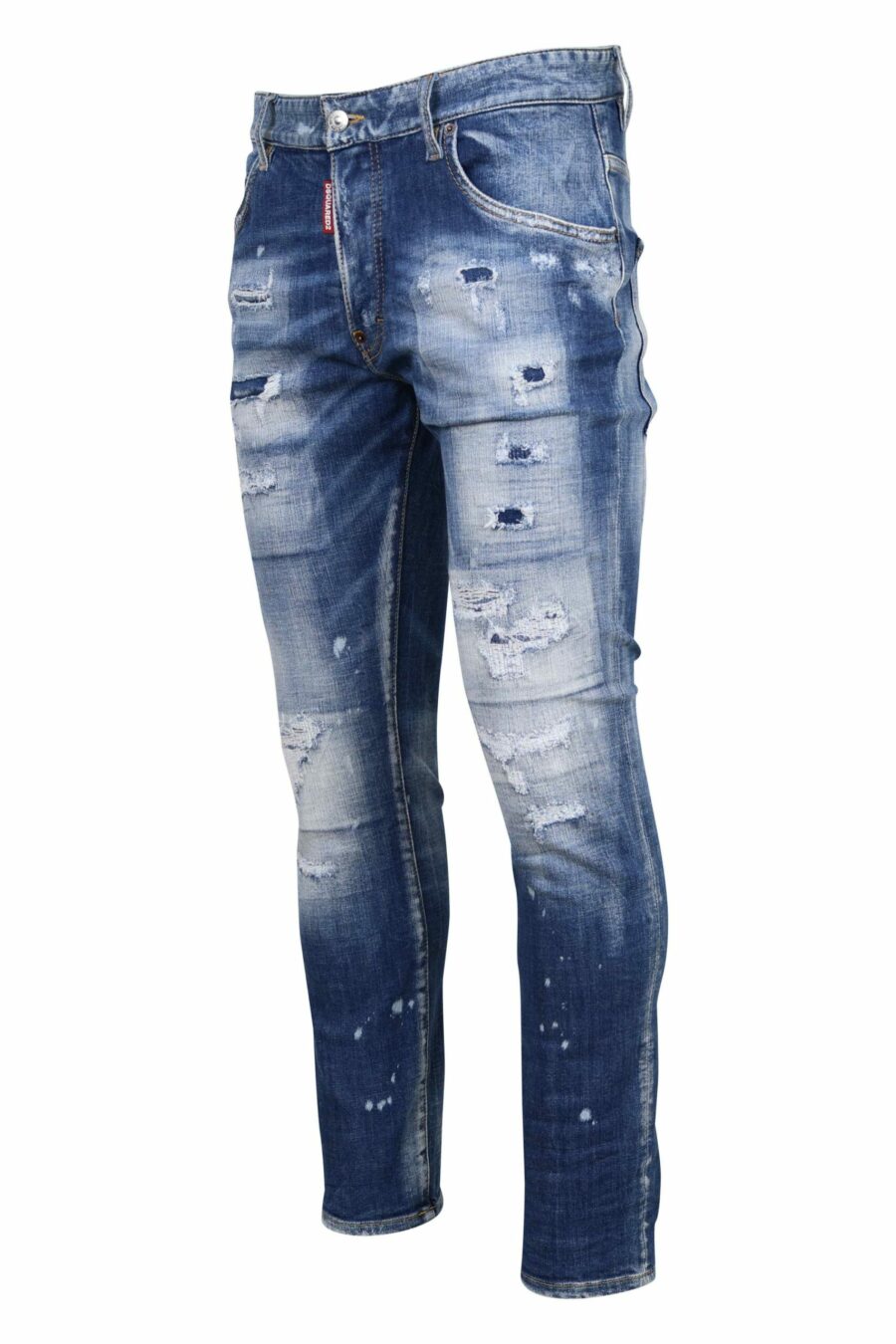 Light blue jeans "skater jean" with rips and frayed - 8054148338848 1 scaled