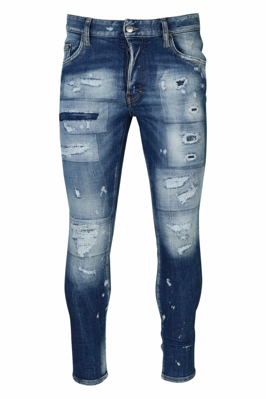 Blue "super twinky jean" jeans with rips - 8054148339029 scaled
