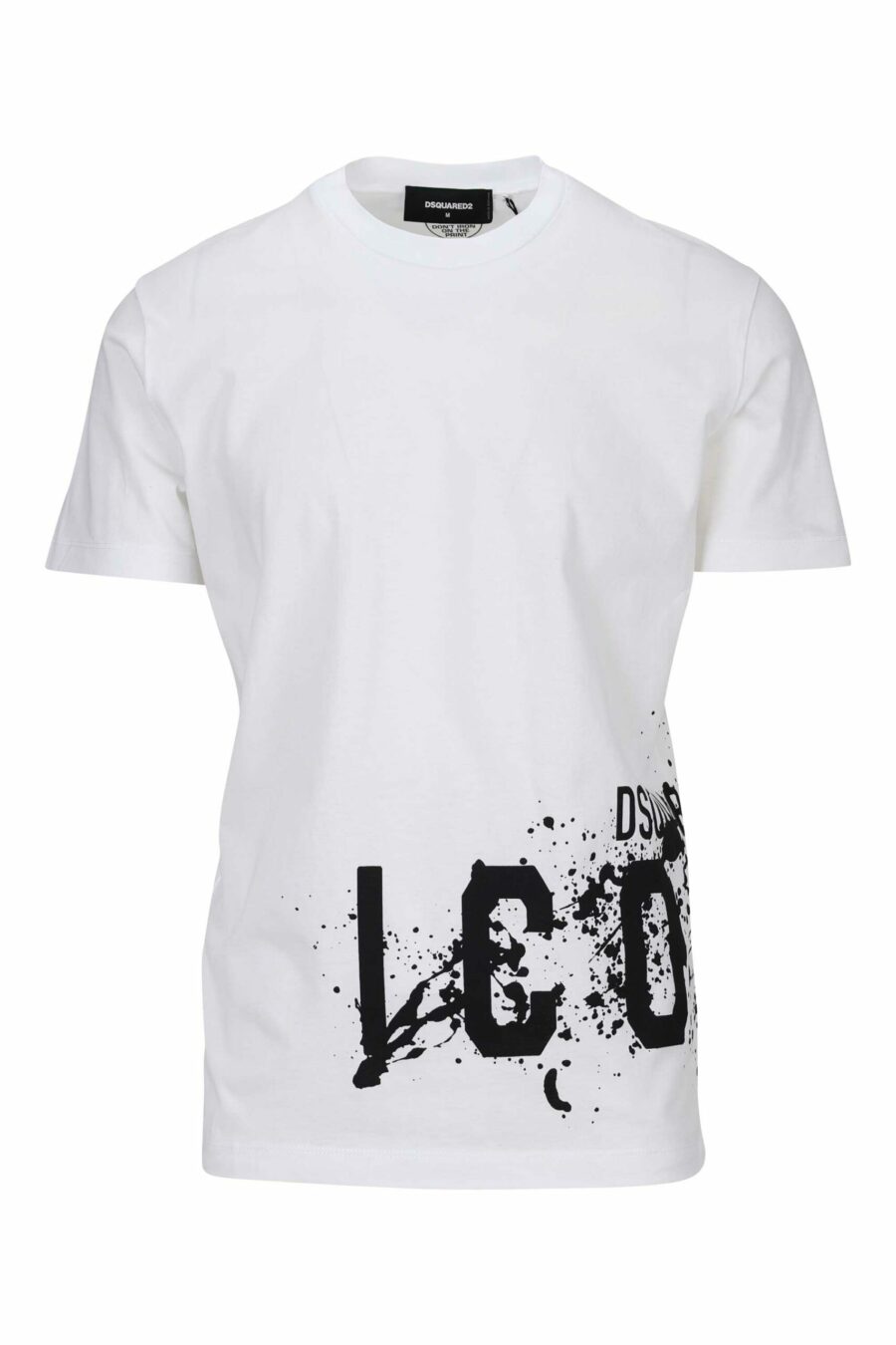 White T-shirt with "icon splash" maxilogo underneath - 8054148358549 scaled