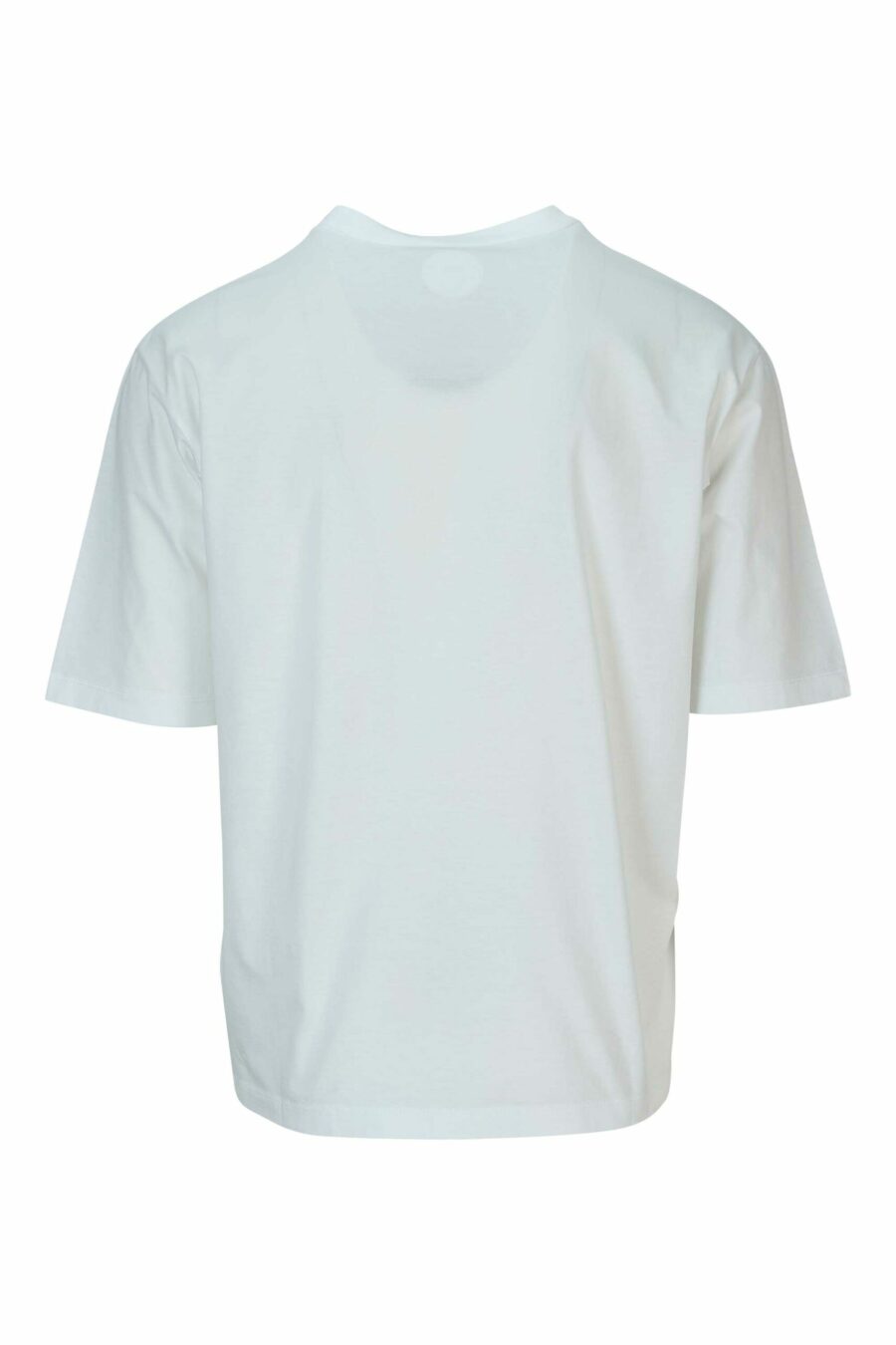 Camiseta blanca "oversize" con maxilogo "icon" verde neon borroso - 8054148359454 1 scaled