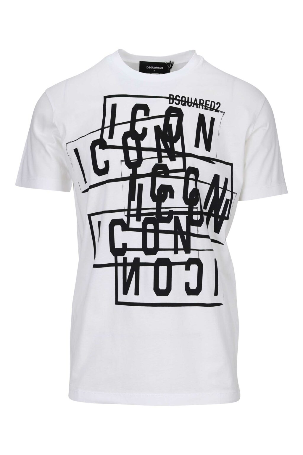 Dsquared2 - Camiseta blanca con sellos logo 