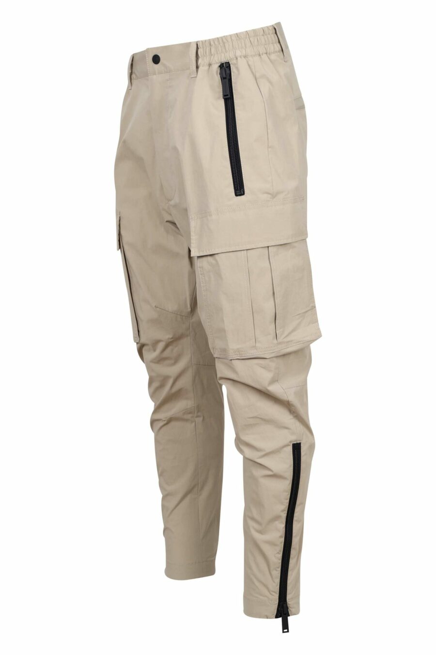 Pantalon cargo beige avec zips latéraux "D2 sexy cargo" - 8054148388041 1 à l'échelle