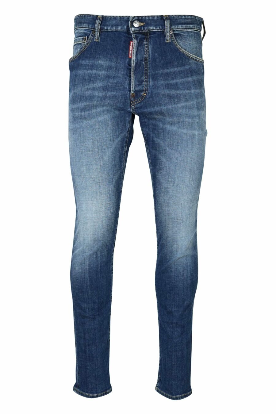 Pantalon bleu en denim semi-transparent "cool guy jean" - 8054148476557