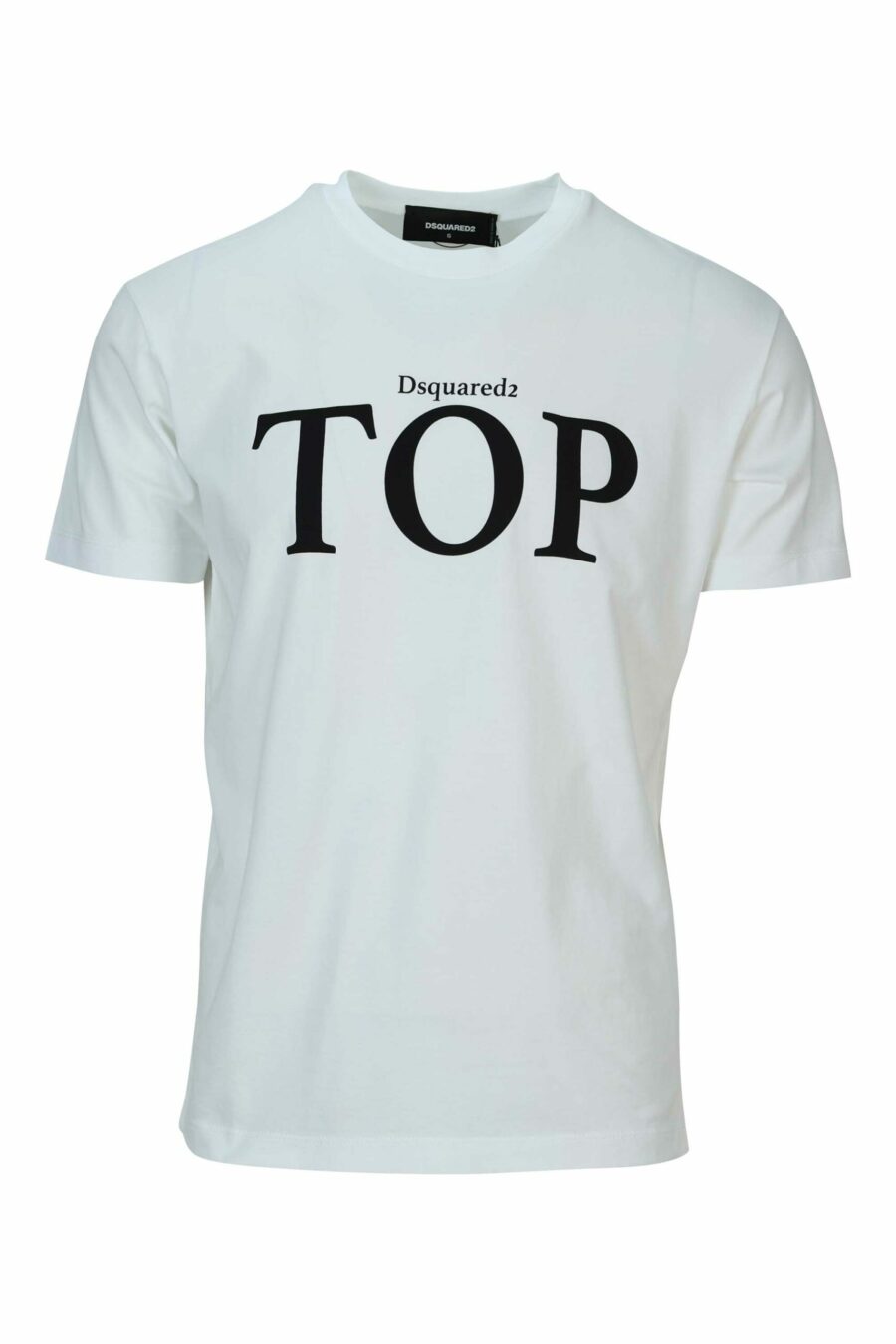 Camiseta blanca con maxilogo "top" - 8054148570866 scaled