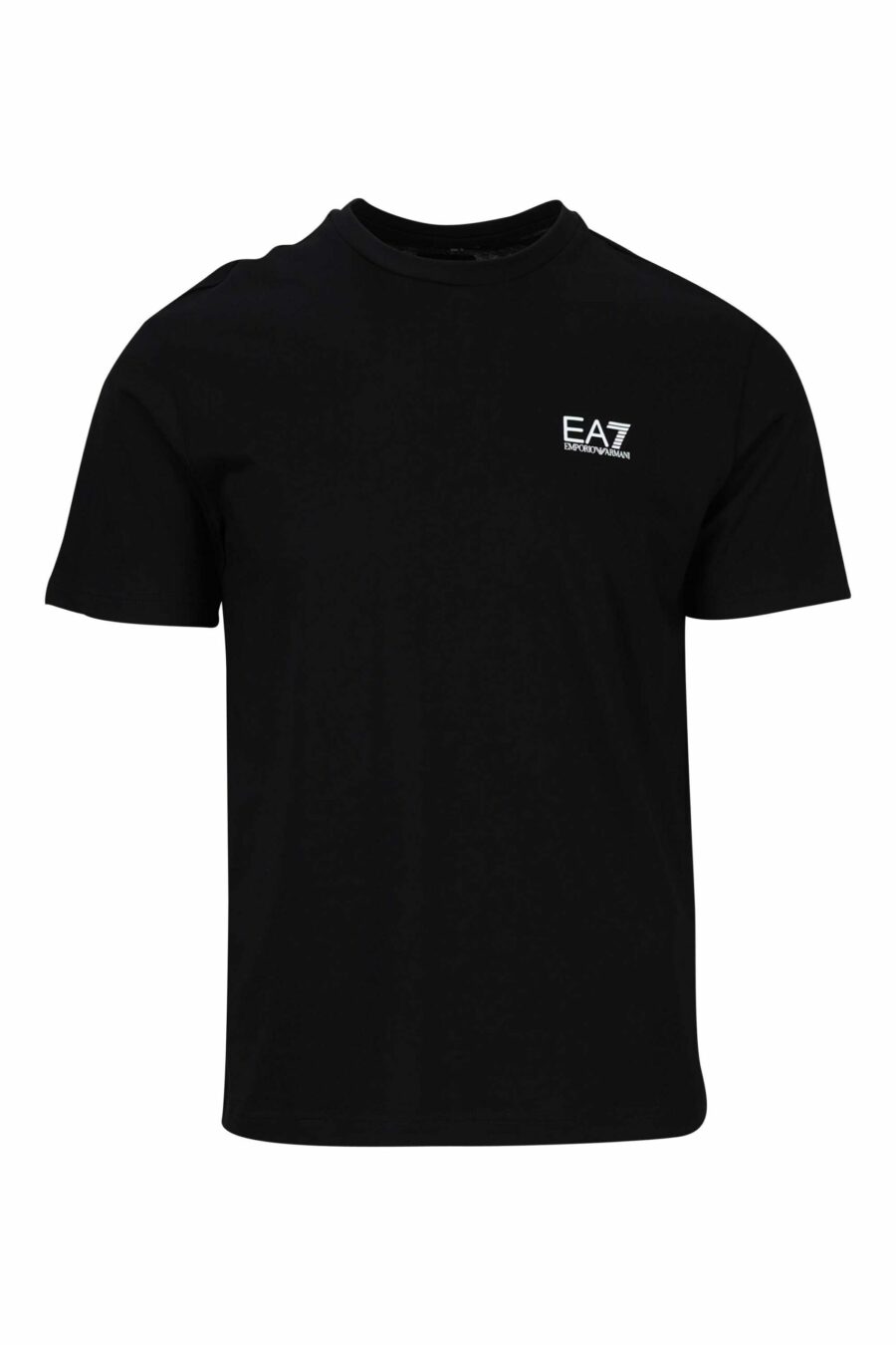 Camiseta negra con maxilogo "lux identity" vertical detrás - 8058947452668 scaled