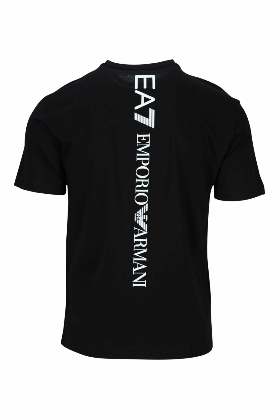 Camiseta negra con maxilogo "lux identity" vertical detrás - 8058947452668 1 scaled