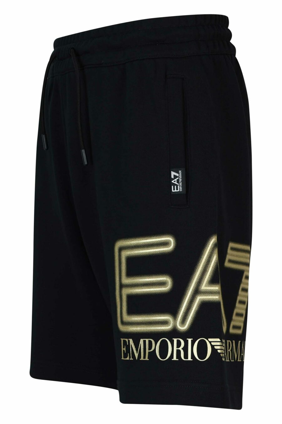 Tracksuit bottoms black with gold "lux identity" maxilogue on the side - 8058947466702 1 scaled