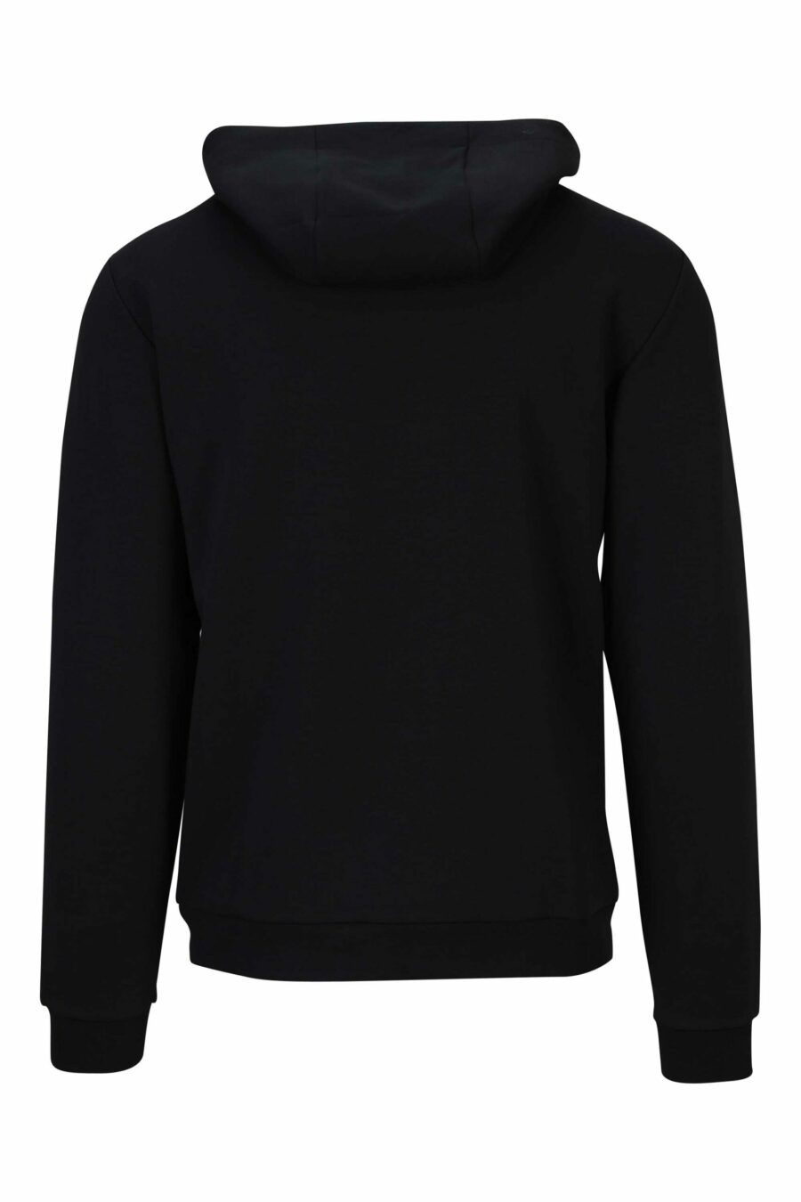 Schwarzes Kapuzensweatshirt mit Minilogue "lux identity" auf schwarzem Schild - 8058947471003 1 skaliert