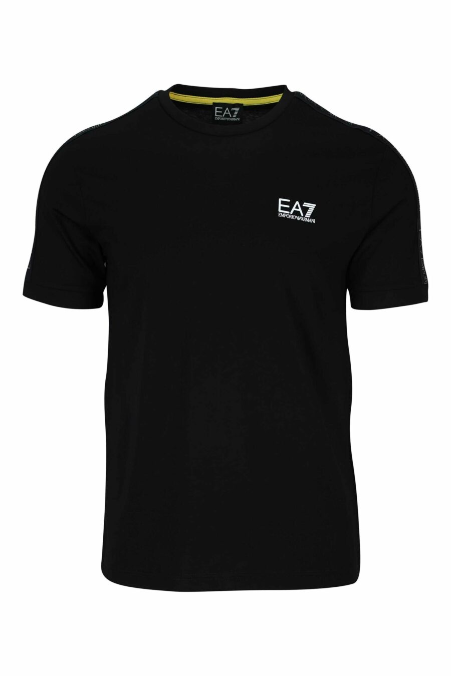 T-Shirt schwarz mit schwarzem "lux identity" Mini-Logo-Band - 8058947490189 skaliert