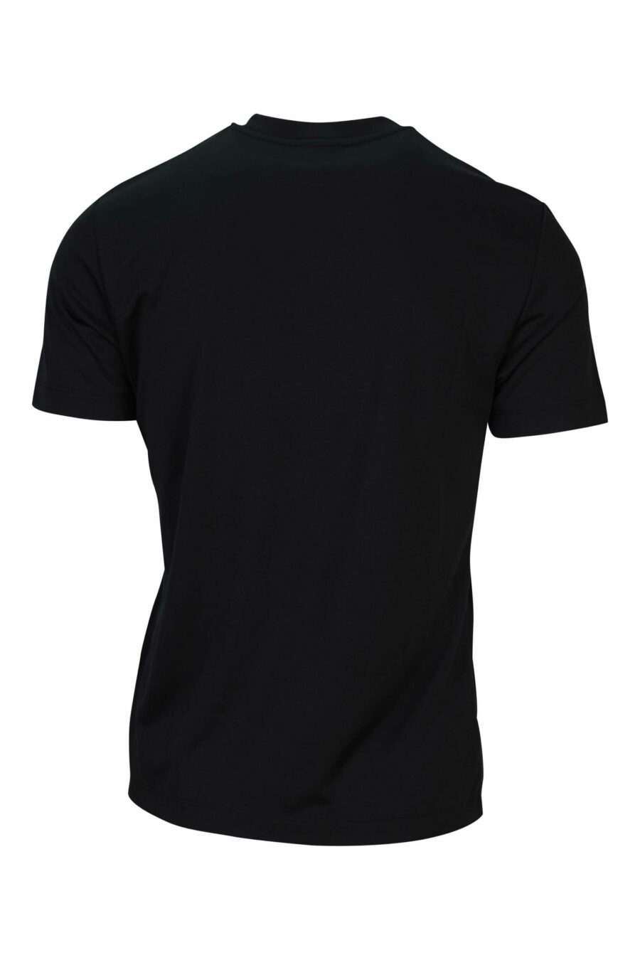 T-shirt oversize noir avec mini-logo "lux identity" blanc sur fond noir - 8058947508570 2 scaled