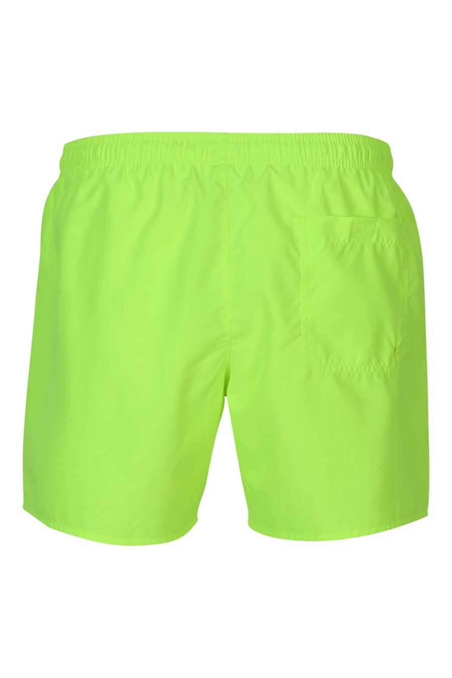 Neongrüner Badeanzug mit vertikalem seitlichem "lux identity" Logo - 8059972905280 2 skaliert