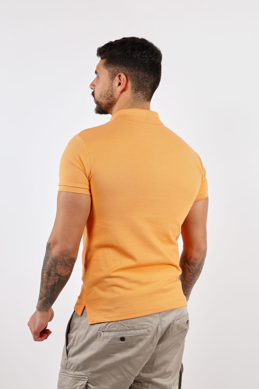 Pólo laranja com mini-logotipo "polo" - BLS Fashion 183