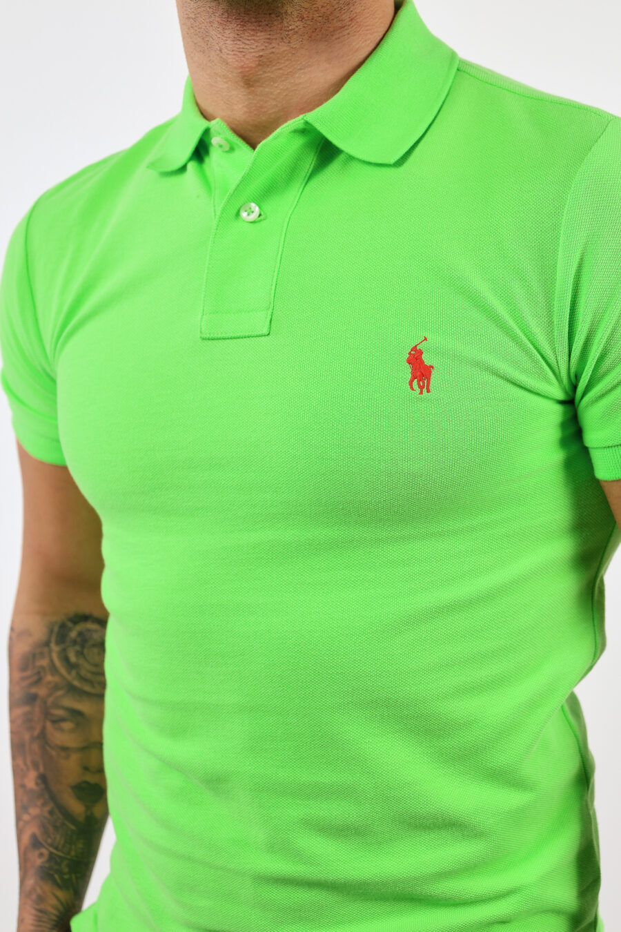 Polo vert clair avec mini-logo "polo" - BLS Fashion 299 1