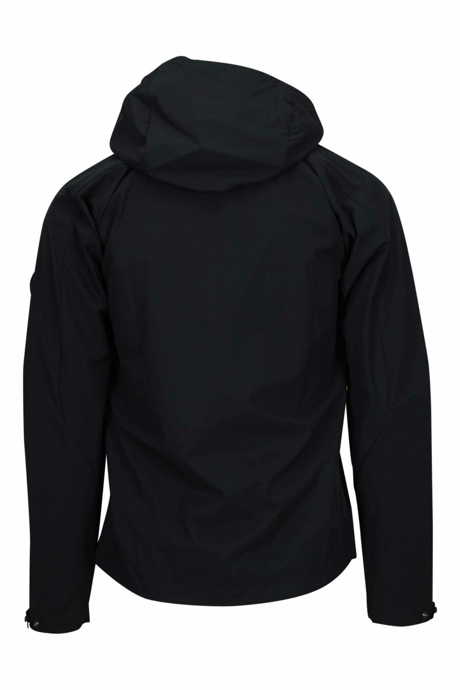 Schwarze Jacke mit Kapuze und Minilogue-Objektiv - 108276 skaliert