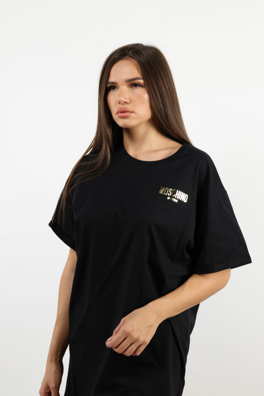 Black dress with gold lettering logo - 109520
