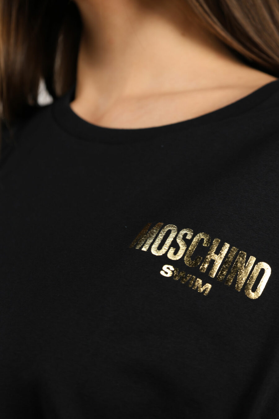 Black dress with gold lettering logo - 109521