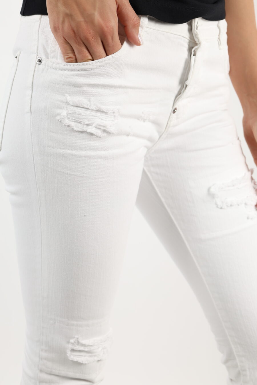 Jeans blanc "cool girl jean" - 110603