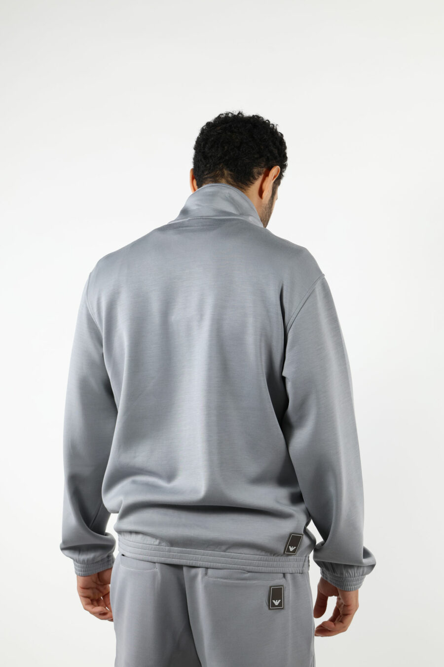 Grey sweatshirt with eagle minilogue - 110927