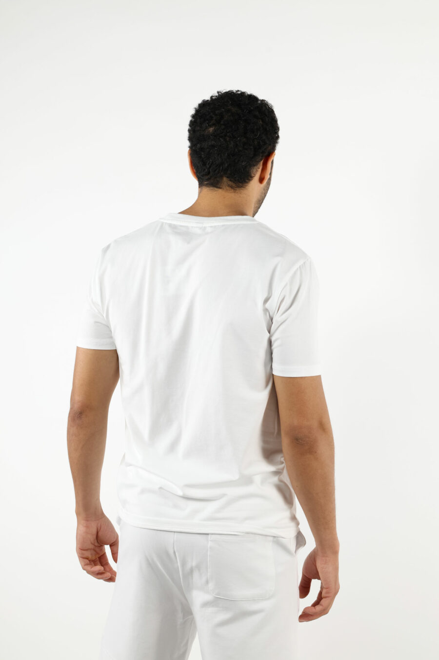 T-shirt blanc avec mini logo patch ours "underbear" - 111024