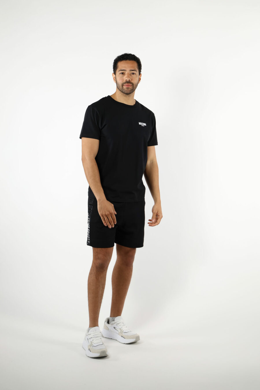T-shirt noir avec minilogue "swim" - 111053