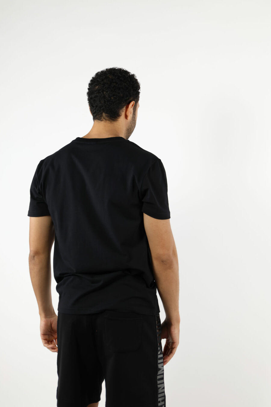 T-shirt noir avec minilogue "swim" - 111056