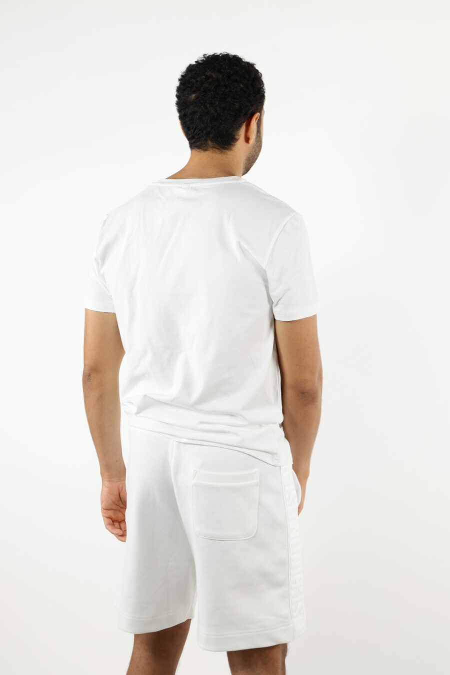 T-shirt branca com minilogo "swim" - 111088