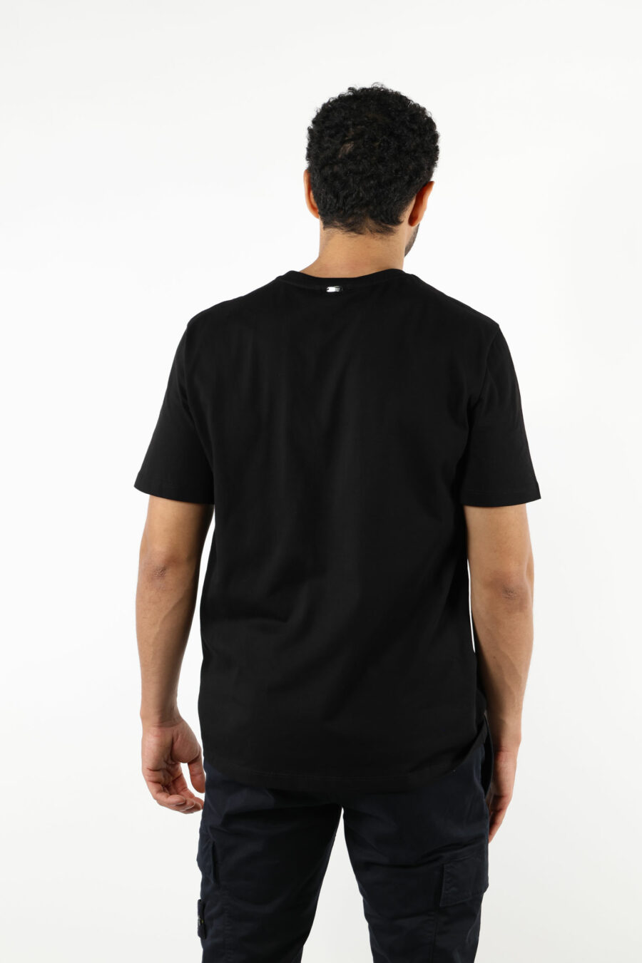 Camiseta negra de punto - 111402