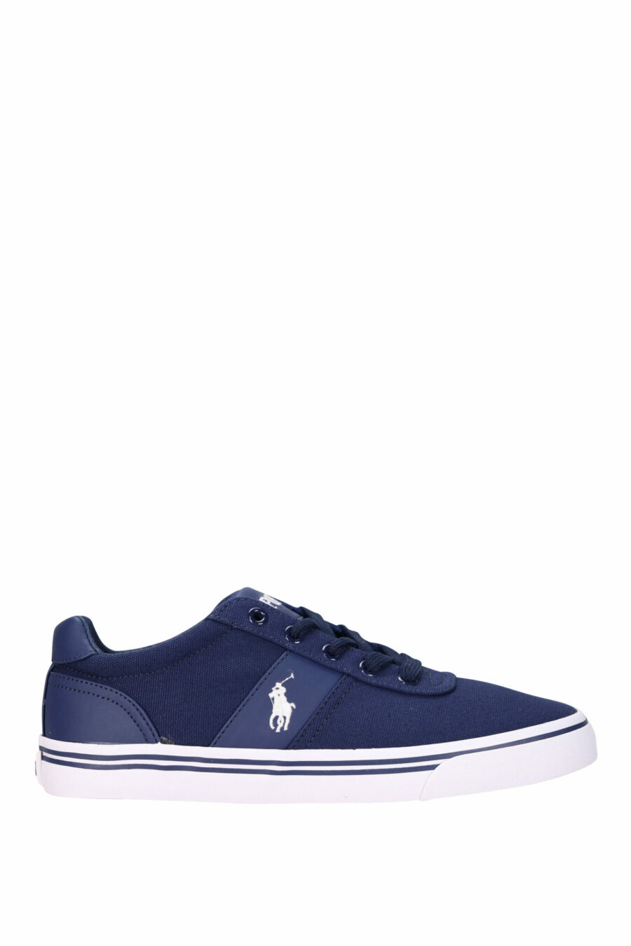 Dark blue trainers with mini-logo "polo" and white sole - 3611588439341 scaled