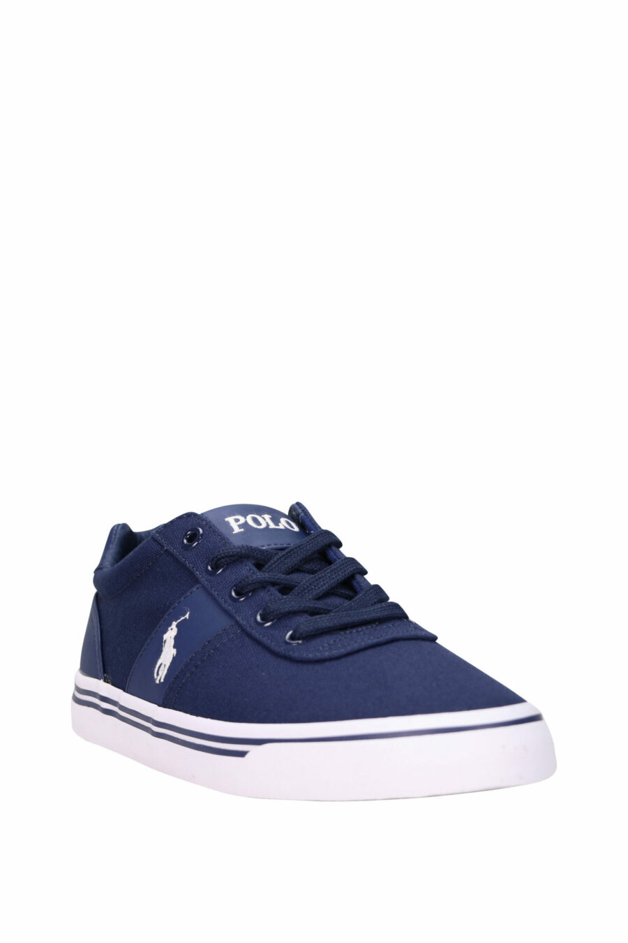 Dark blue trainers with mini-logo "polo" and white sole - 3611588439341 1 scaled