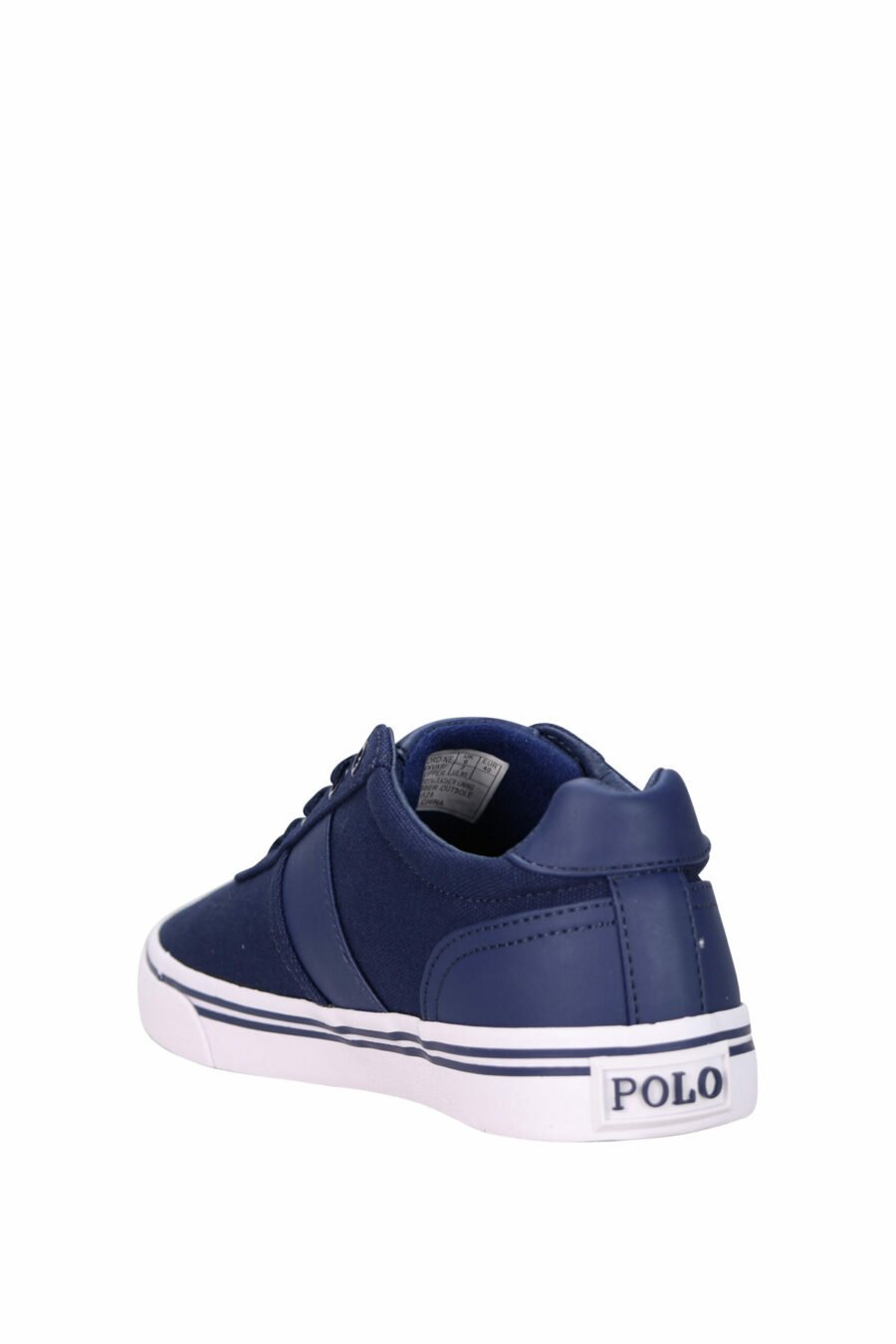 Zapatillas azules oscuras con minilogo "polo" y suela blanca - 3611588439341 3 scaled