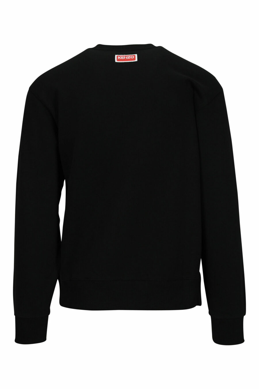 Schwarzes Sweatshirt in Übergröße mit großem, geprägtem Elefanten-Logo - 3612230552777 1 skaliert