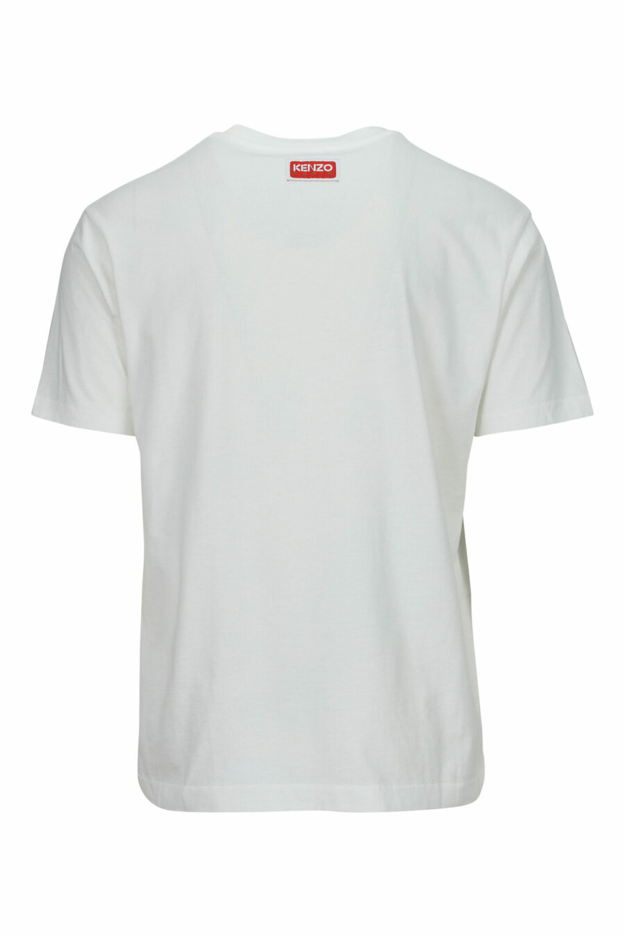 Oversize white T-shirt with large tiger embossed logo - 3612230568013 1 scaled