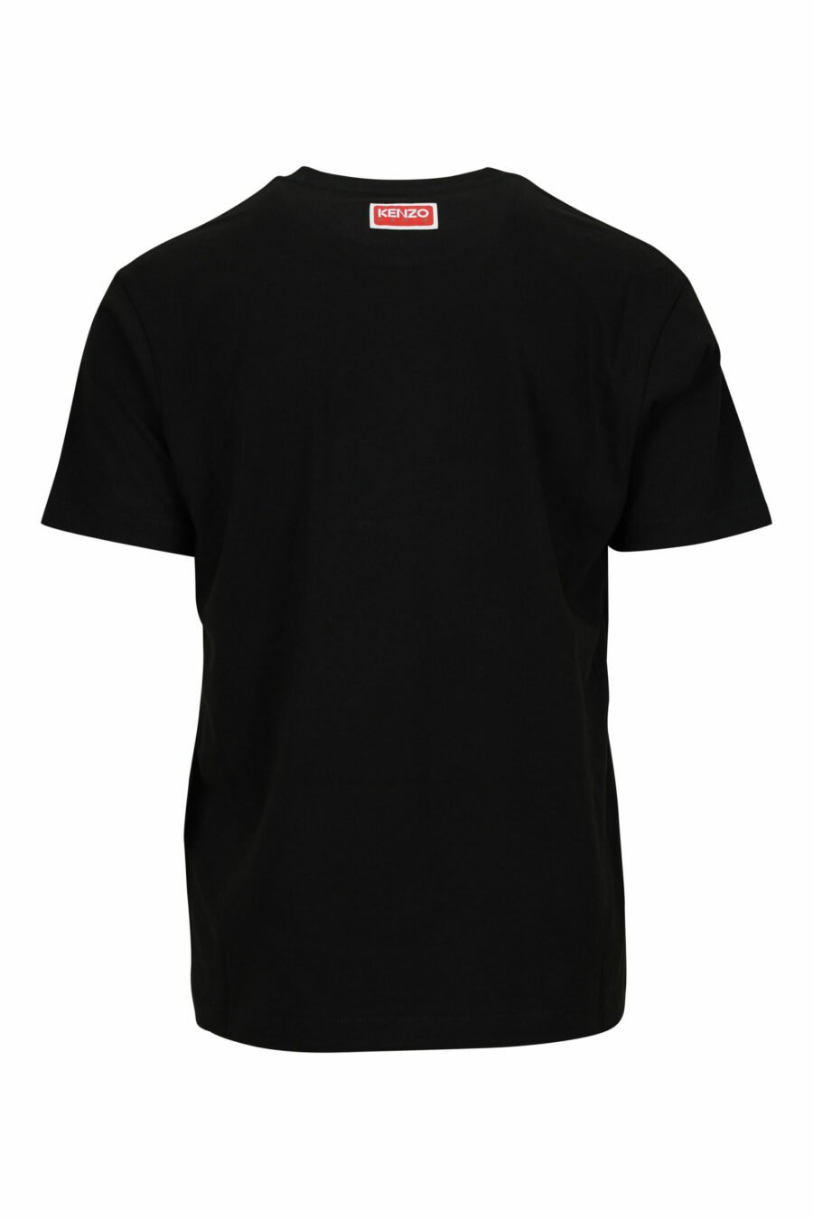 T-shirt noir surdimensionné avec grand logo tigré en relief - 3612230568068 1 scaled