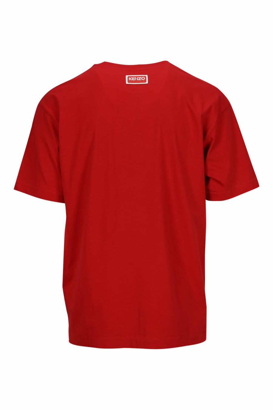 T-shirt rouge surdimensionné avec logo en relief d'un grand éléphant - 3612230568877 1 scaled