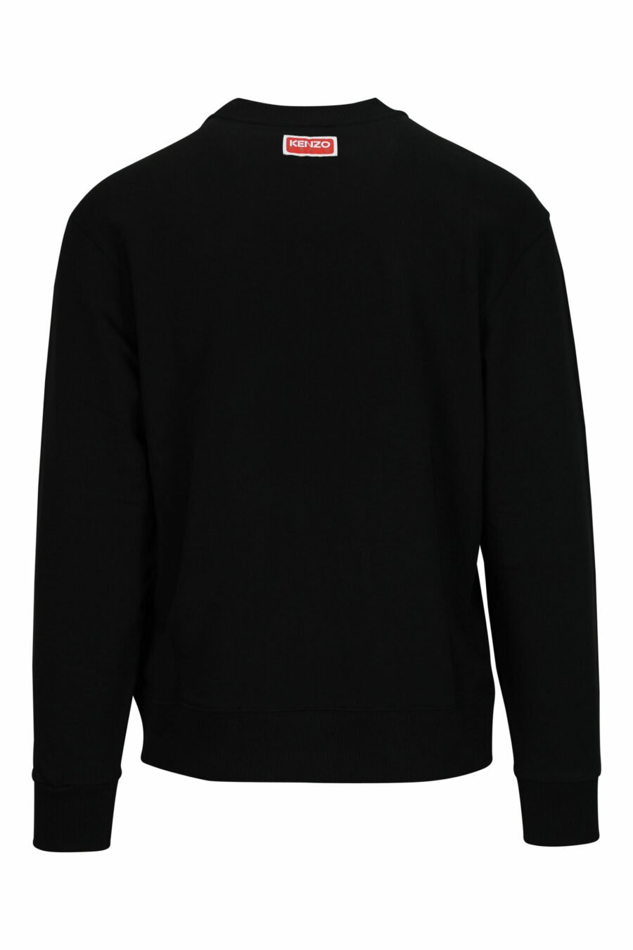 Schwarzes Sweatshirt in Übergröße mit kleinem, geprägtem Tiger-Logo - 3612230571426 1 skaliert