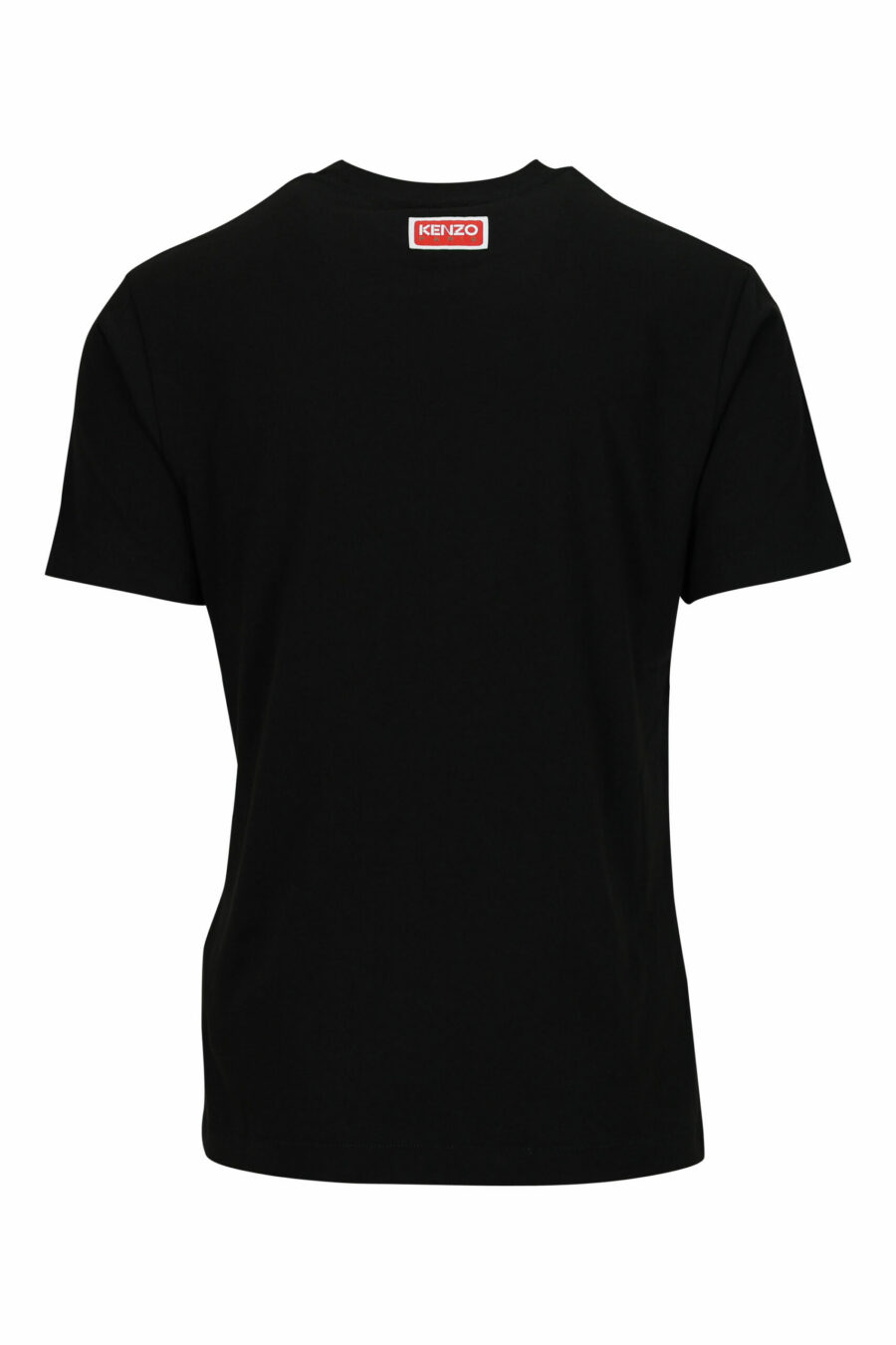 T-shirt noir oversize avec petit logo tigré en relief - 3612230571686 1 scaled