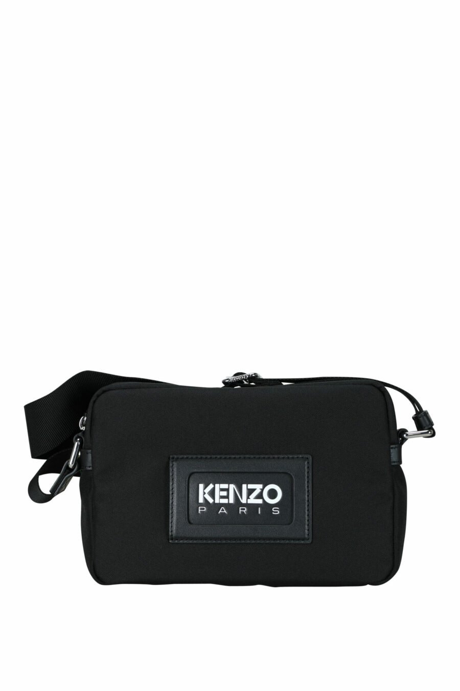 Black crossbody bag with "kenzography" logo - 3612230580084 scaled