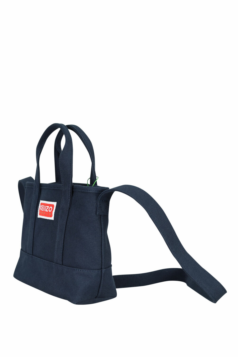 Tote bag mini bandolera azul oscuro con maxilogo "boke flower" - 3612230581357 1