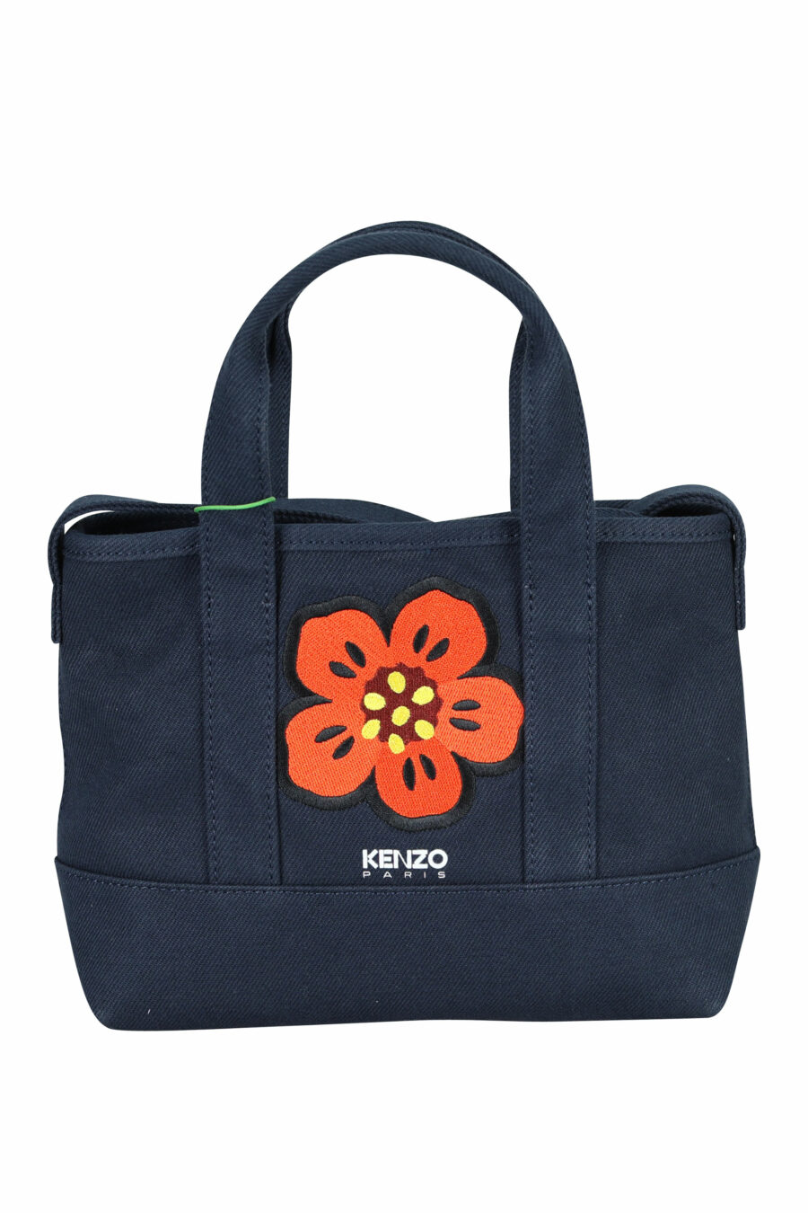 Tote bag mini bandolera azul oscuro con maxilogo "boke flower" - 3612230581357 2