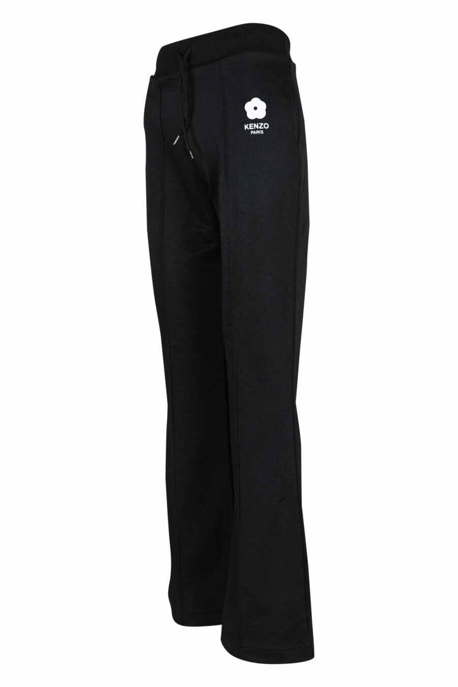 Pantalón de chándal negro con minilogo "boke flower" blanco - 3612230582309 1 scaled