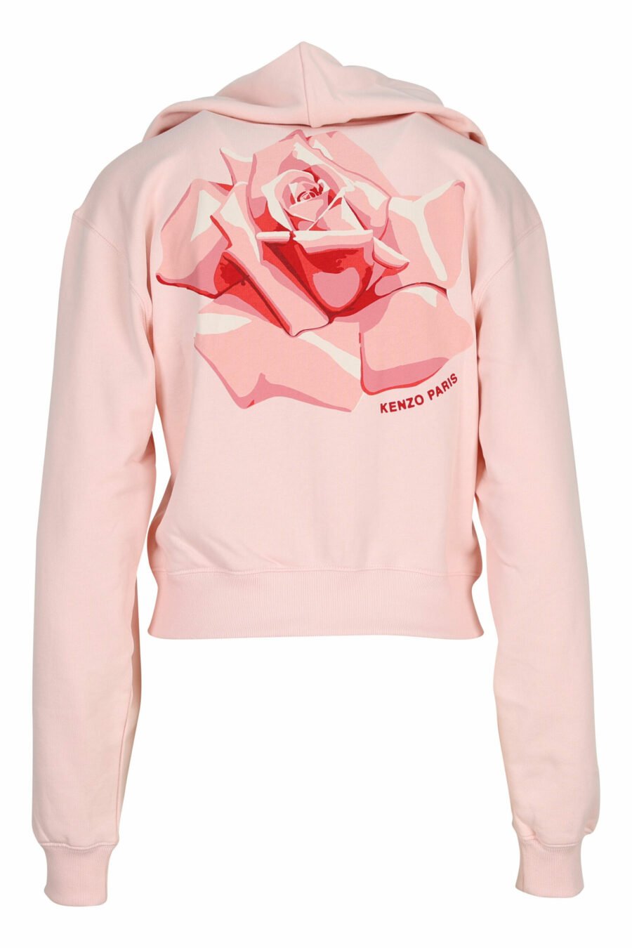 Rosa Kapuzen-Sweatshirt mit Kapuze und Mini-Logo "kenzo rose" - 3612230583009 1 skaliert