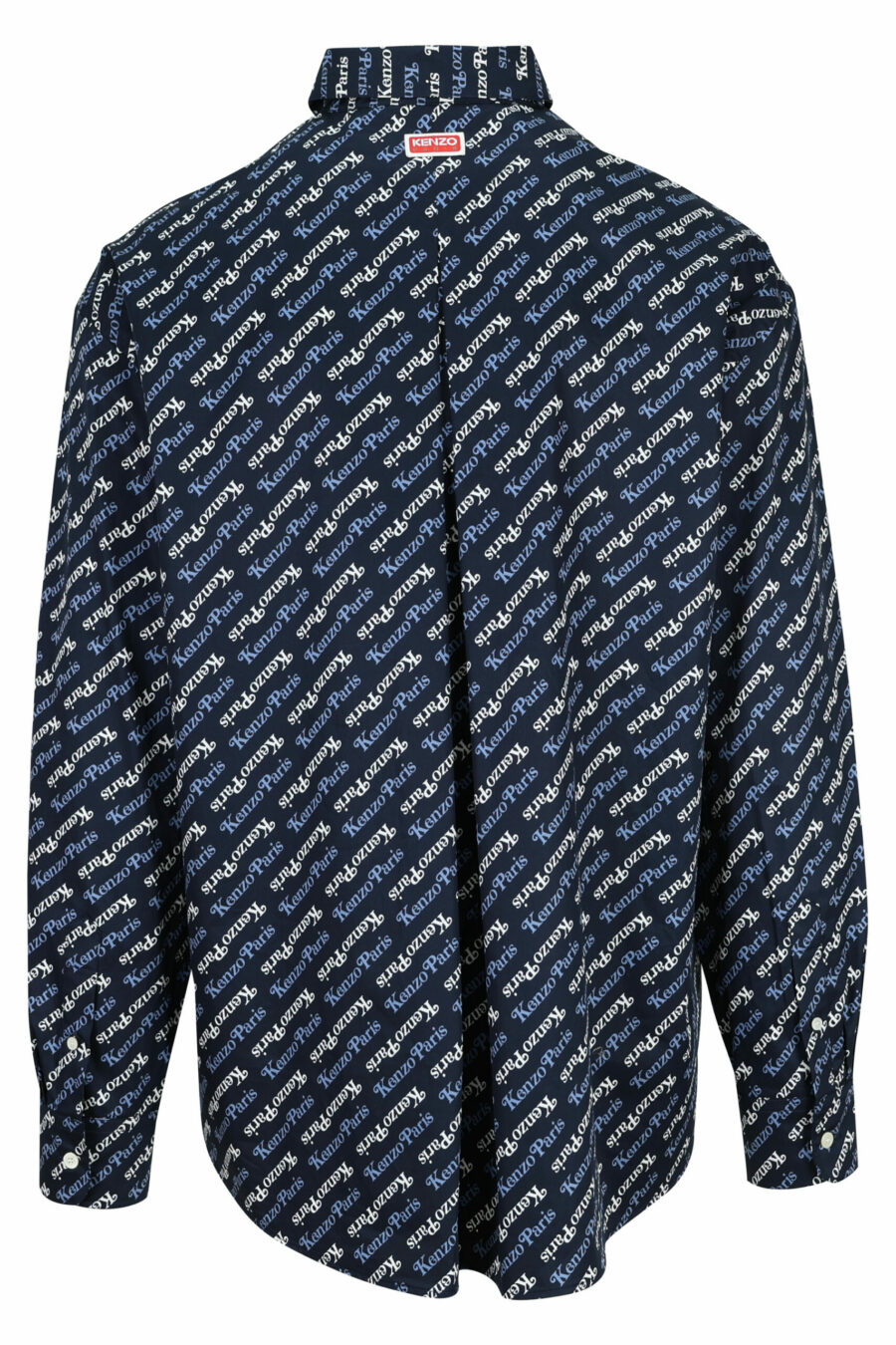 Chemise bleu foncé avec logo "kenzo by verdy" - 3612230590748 1 échelle