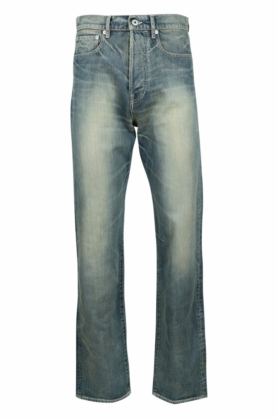 Blue frayed jeans with "k" logo - 3612230591110 1 scaled