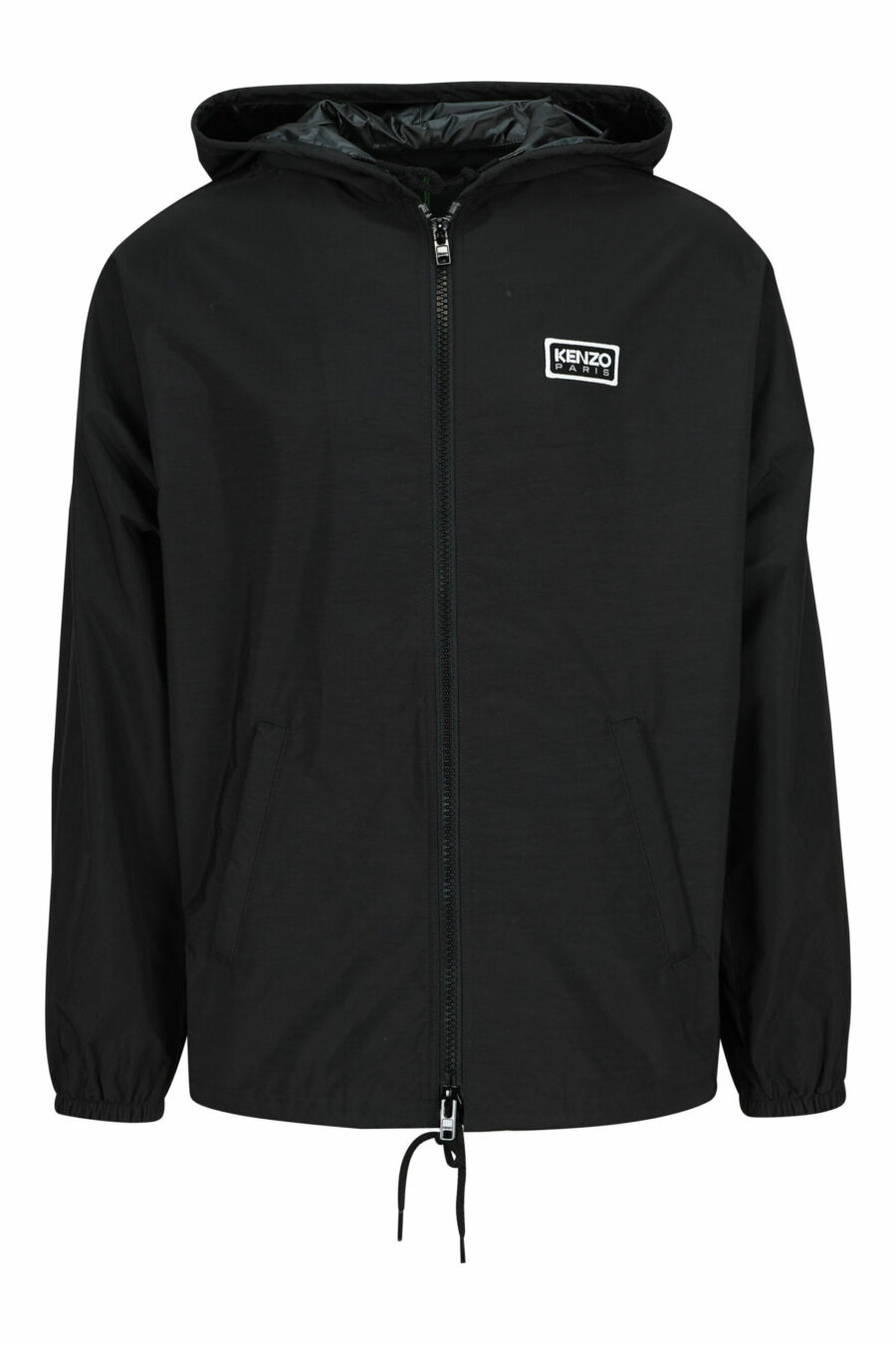Schwarze Jacke mit Kapuze und Mini-Logo "kenzo tag" - 3612230607057 skaliert